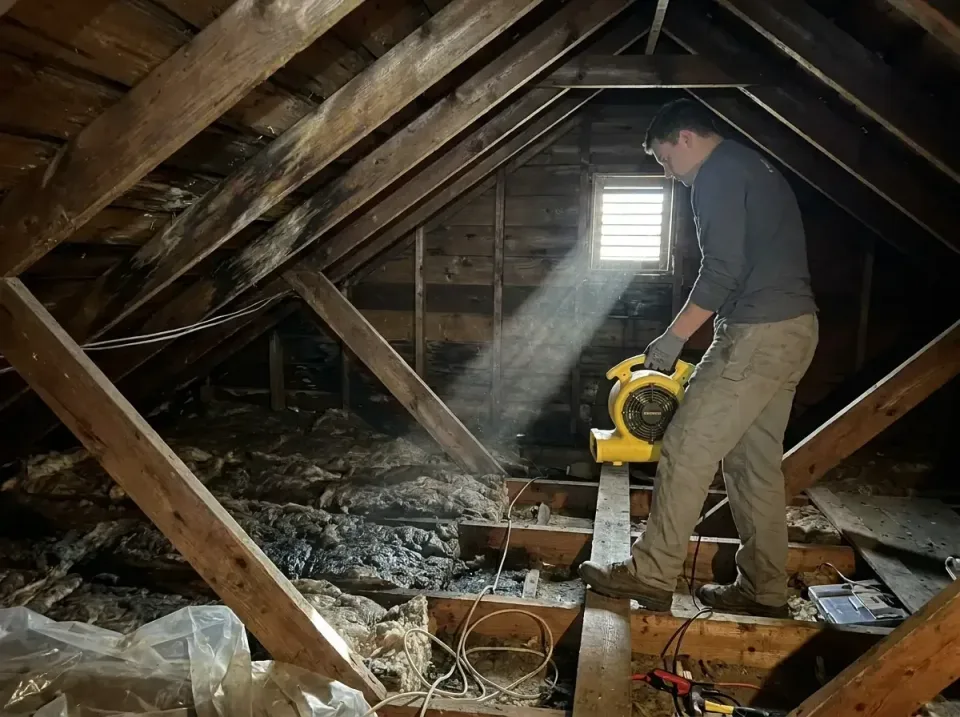 attic-water-damage-drying-proc-007 — frequently asked questions, Emergency Water Extraction & 24/7 Flood Response in McColl,…
